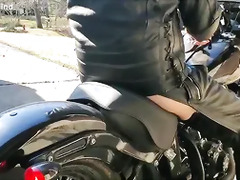 Old Biker Stops for a Hitchhiker.
